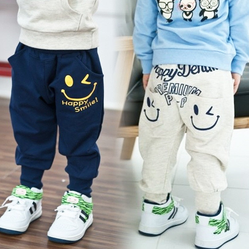 Kids Sports Trousers Cotton Pants Boys Girls Casual Pants 2 Colors
