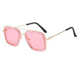 Kid Baby Iron Glasses Tony Stark Fashion Shaded Sunglasses