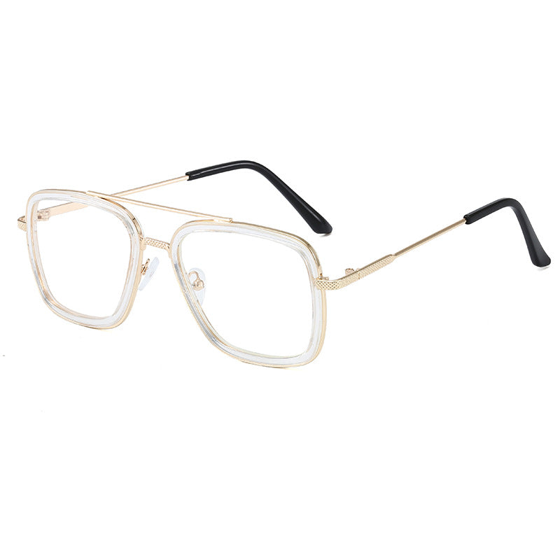 Kid Baby Iron Glasses Tony Stark Fashion Shaded Sunglasses