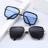 Kid Baby Iron Glasses Tony Stark Fashion Shaded Sunglasses