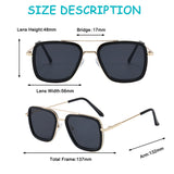 Kid Baby Iron Glasses Tony Stark Fashion Shaded Sunglasses