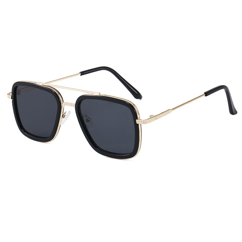 Kid Baby Iron Glasses Tony Stark Fashion Shaded Sunglasses