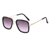 Kid Baby Iron Glasses Tony Stark Fashion Shaded Sunglasses