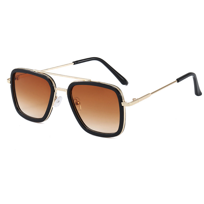 Kid Baby Iron Glasses Tony Stark Fashion Shaded Sunglasses