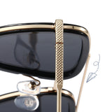 Kid Baby Iron Glasses Tony Stark Fashion Shaded Sunglasses