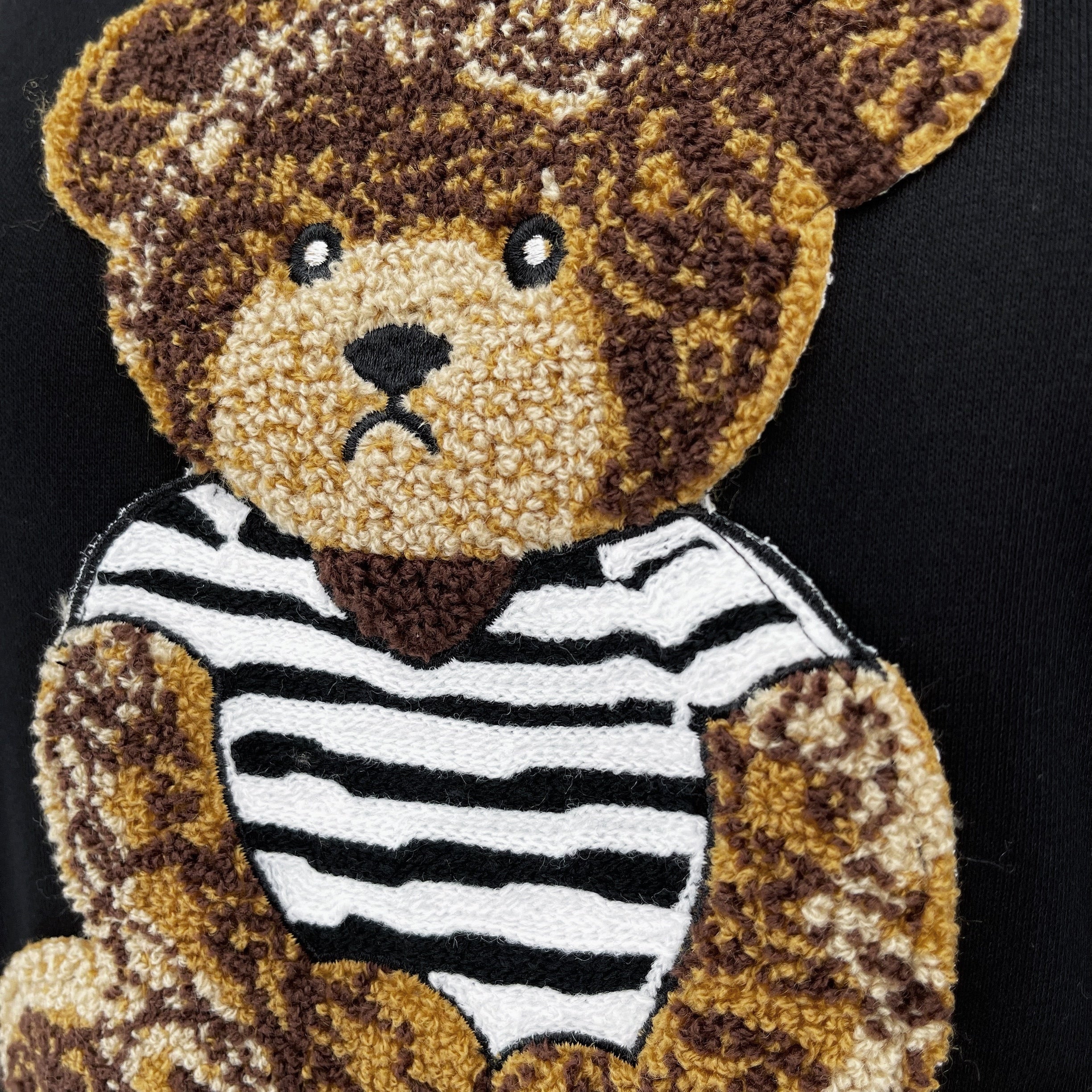 Family Matching Bear Embroidery Sweatshirt Pullover