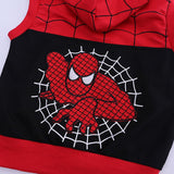Kid Baby Boys Cartoon Spiderman Long Sleeve Hooded 3 Pcs Sets