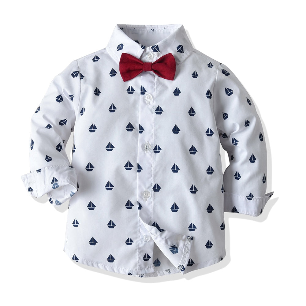 Kid Boy Formal Suit Boy Vest Set  4 Pcs