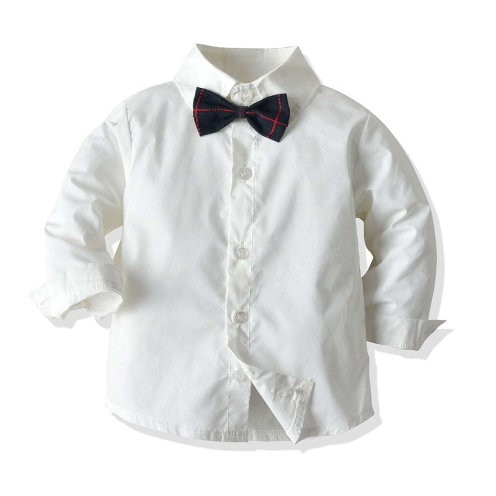 Kids Boys Formal Suits Gentleman Outfits 3Pcs Set