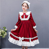 Girls  Kids Party Lolita Princess Elegant Christmas Dress 5-12 Years