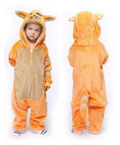 Cartoon Animals Pajama Boys Girls Flannel Soft Halloween Sleepwear