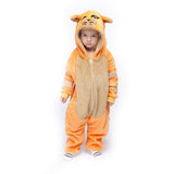 Cartoon Animals Pajama Boys Girls Flannel Soft Halloween Sleepwear