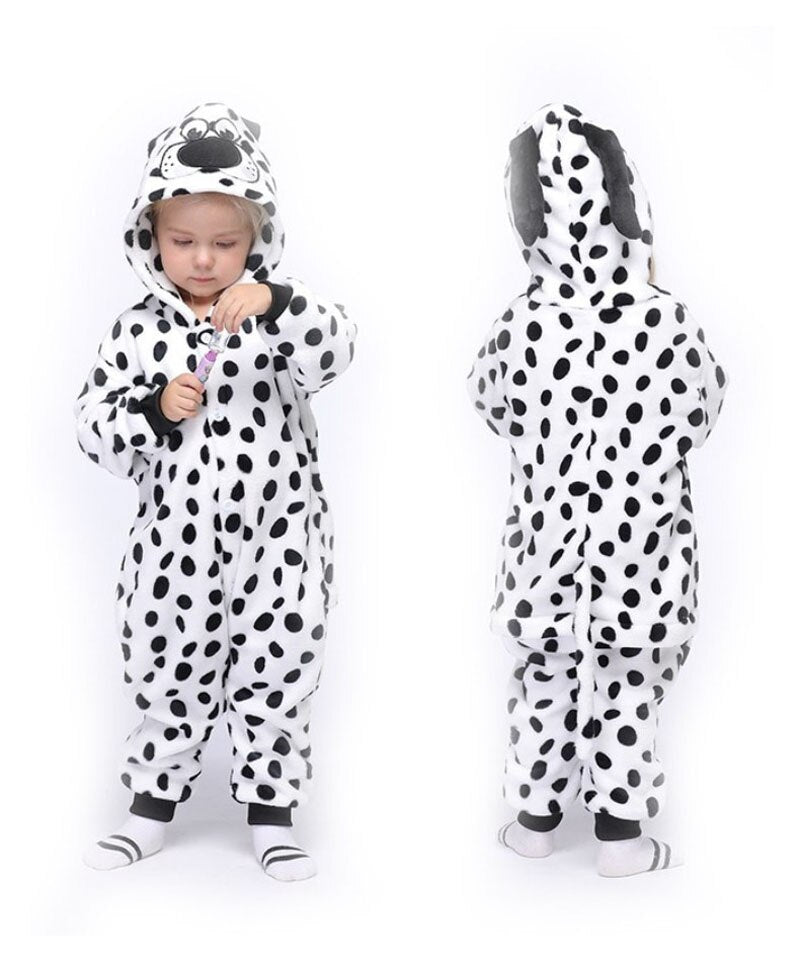 Cartoon Animals Pajama Boys Girls Flannel Soft Halloween Sleepwear
