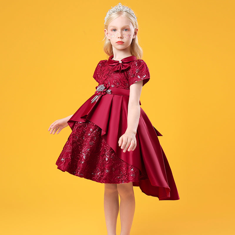 Kid Baby Girl Princess Wedding Party Ball Gown Embroidered Elegant Dresses