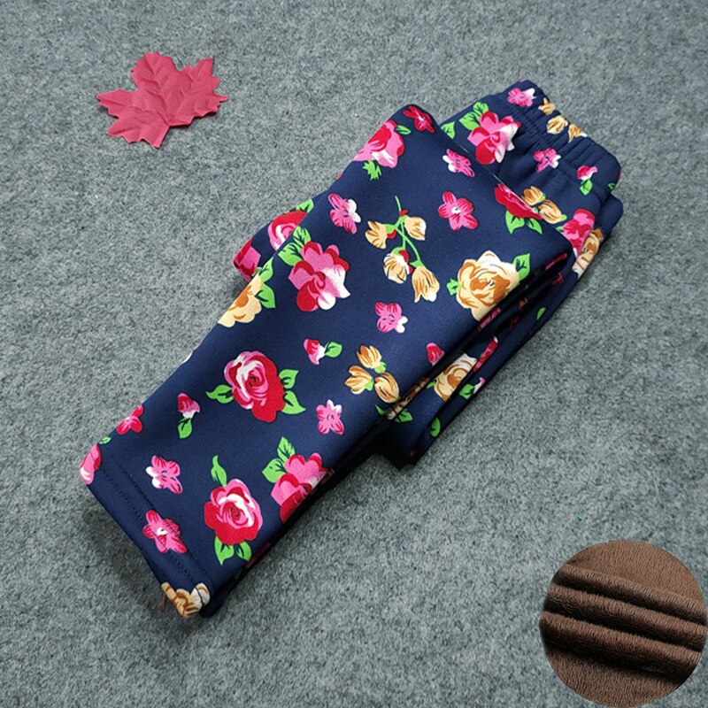 Kids  Girls Thicken Leggings Autumn Winter Trousers Pants