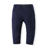 Kid Baby Boy Suit Fashion Vest Stitching Long-Sleeved Sets 2 Pcs