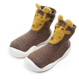 Kid Baby Girl Toddler First Walker Knit Booties Unisex Baby Shoes Soft Rubber