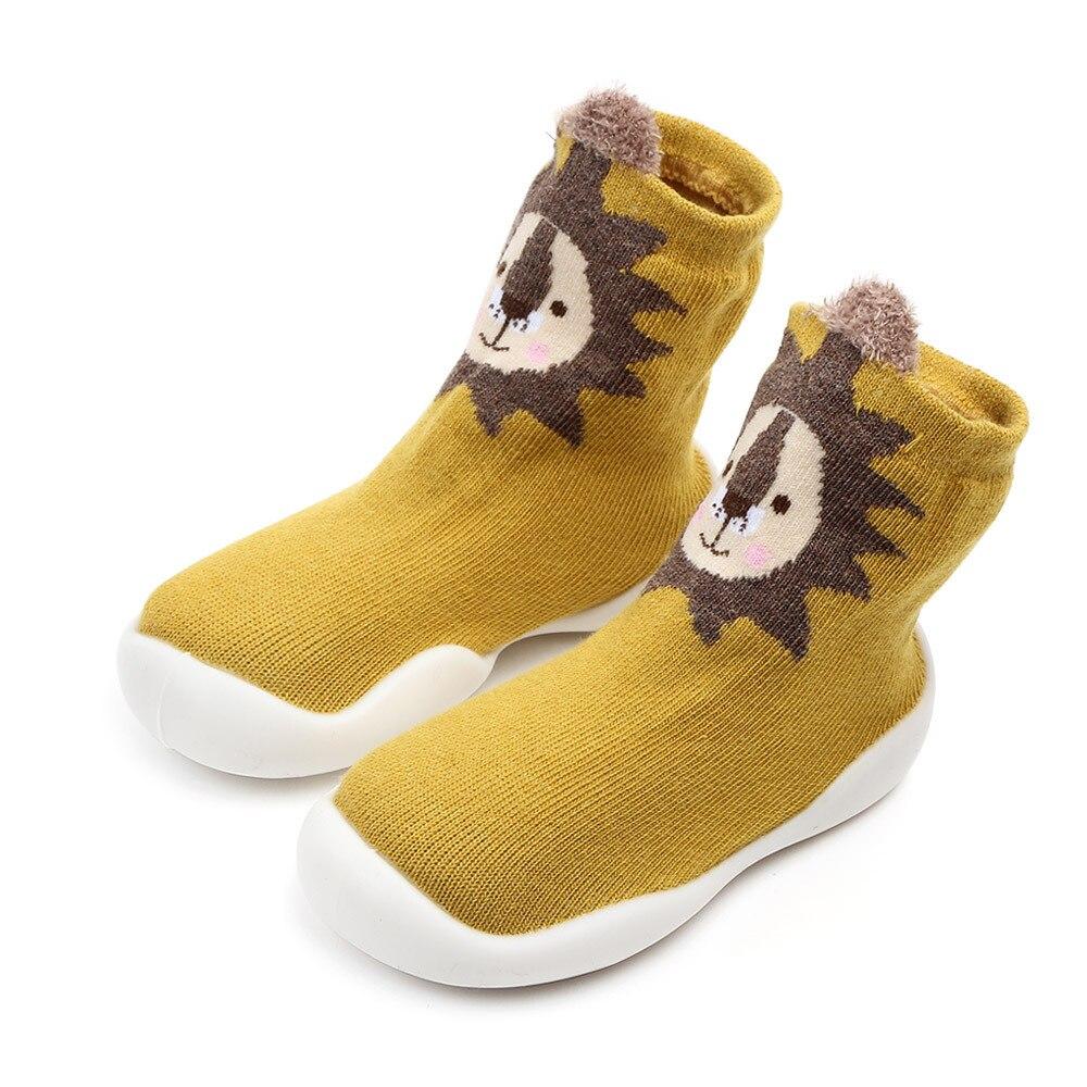 Kid Baby Girl Toddler First Walker Knit Booties Unisex Baby Shoes Soft Rubber