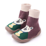 Baby Girl Toddler First Walker Knit Booties Unisex Baby Shoes Soft Rubber