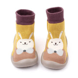 Kid Baby Girl Toddler First Walker Knit Booties Unisex Baby Shoes Soft Rubber