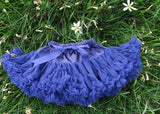 Girls Fluffy Chiffon Solid Colors Tutu Christmas Dance Skirt  2-10 Years