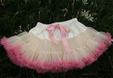 Girls Fluffy Chiffon Solid Colors Tutu Christmas Dance Skirt  2-10 Years