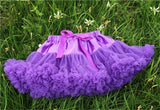 Girls Fluffy Chiffon Solid Colors Tutu Christmas Dance Skirt  2-10 Years