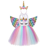 Kid Baby Girls Unicorn Birthday Tutu Sequin Dress