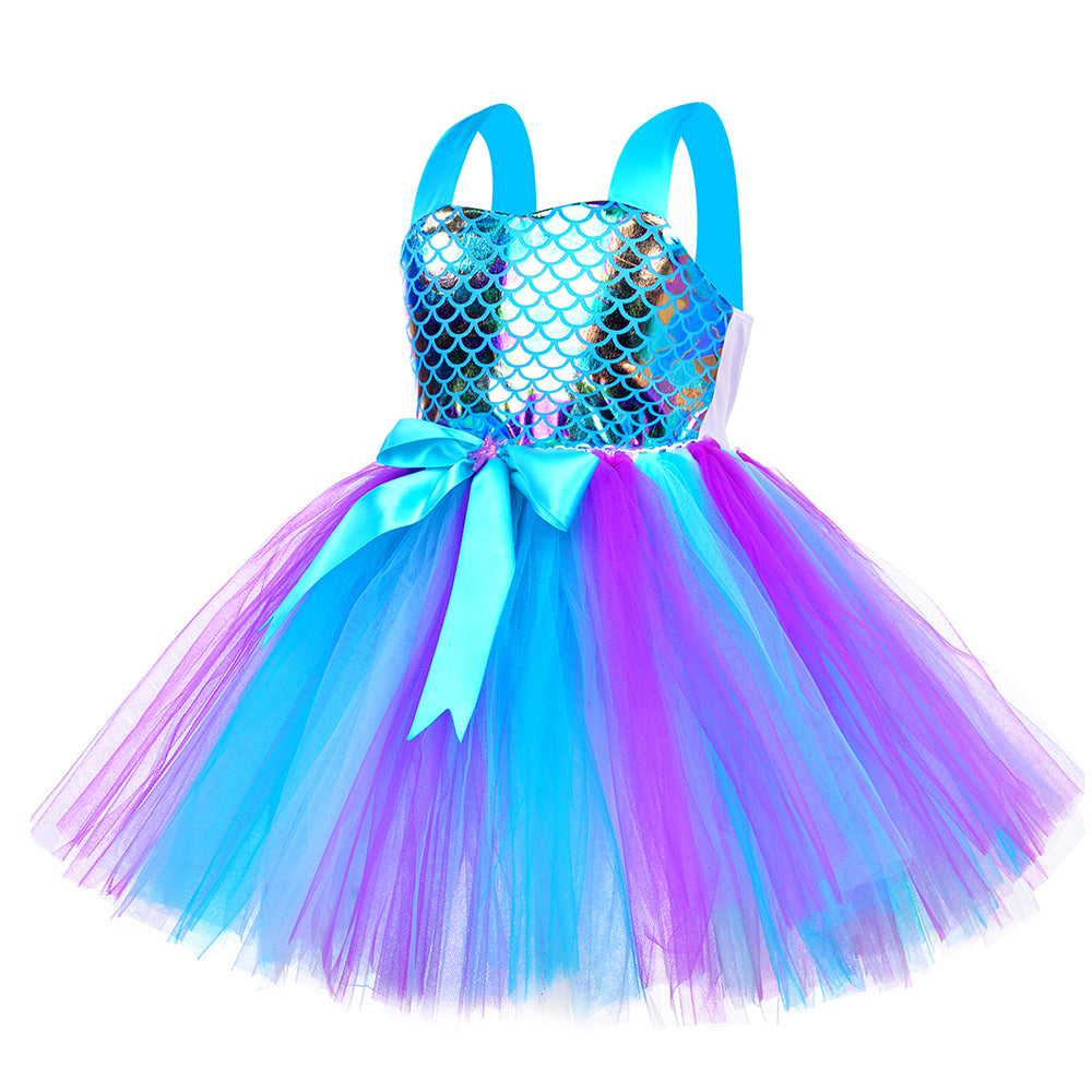 Kid Baby Girls Tutu Mermaid Princess Party Halloween Dresses