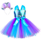 Kid Baby Girls Tutu Mermaid Princess Party Halloween Dresses