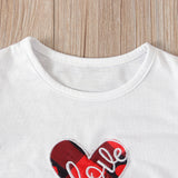 Love Heart-shaped Baby Girls Christmas Suspender 2pcs
