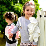 Baby Girls Magical Unicorn Lace Ruffle Casual Sweatshirts 0-4Y