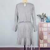 Mother Daughter Family Matching Long Flare Sleeve Mini Dress
