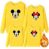 Mother Daughter Father Son Mickey Minnie Family Matching Hoodie