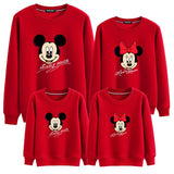 Mother Daughter Father Son Mickey Minnie Family Matching Hoodie