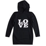 Mother Daughter Matching Dresses Hooded Long Sleeve Letter Shirts