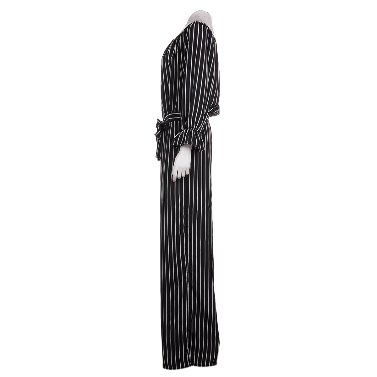 Family Matching Mother Daughter Off Shoulder Long Sleeve Striped Dress