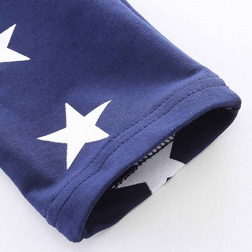 Toddler Boys Girls Trousers Overalls Star Cotton Suspender Pants 1-6 YearsB