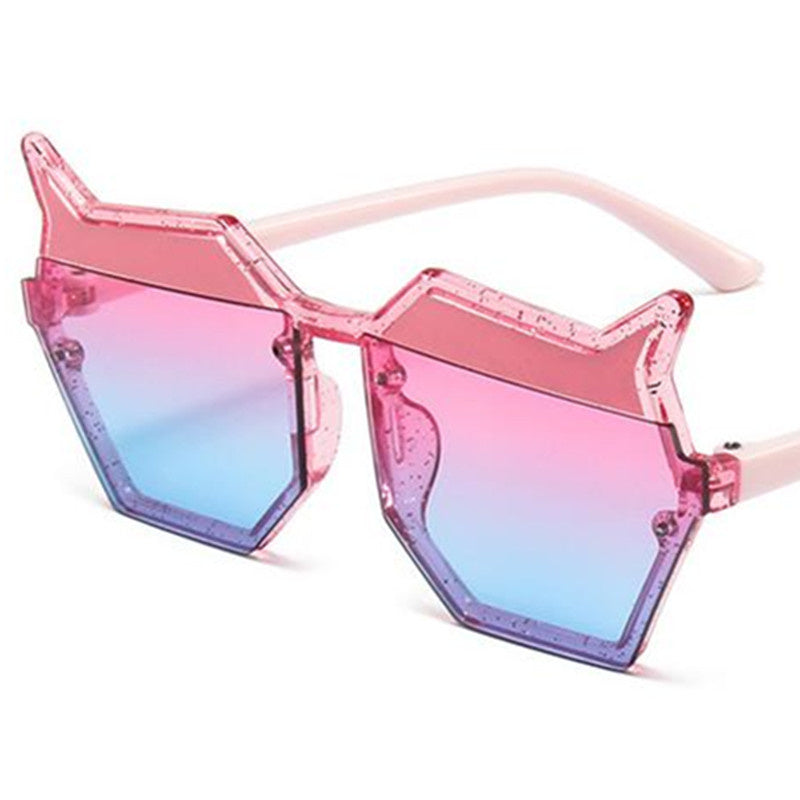 Kid Baby Sunglasses Personality Irregularity Cartoon Anti-UV Eyeglasses