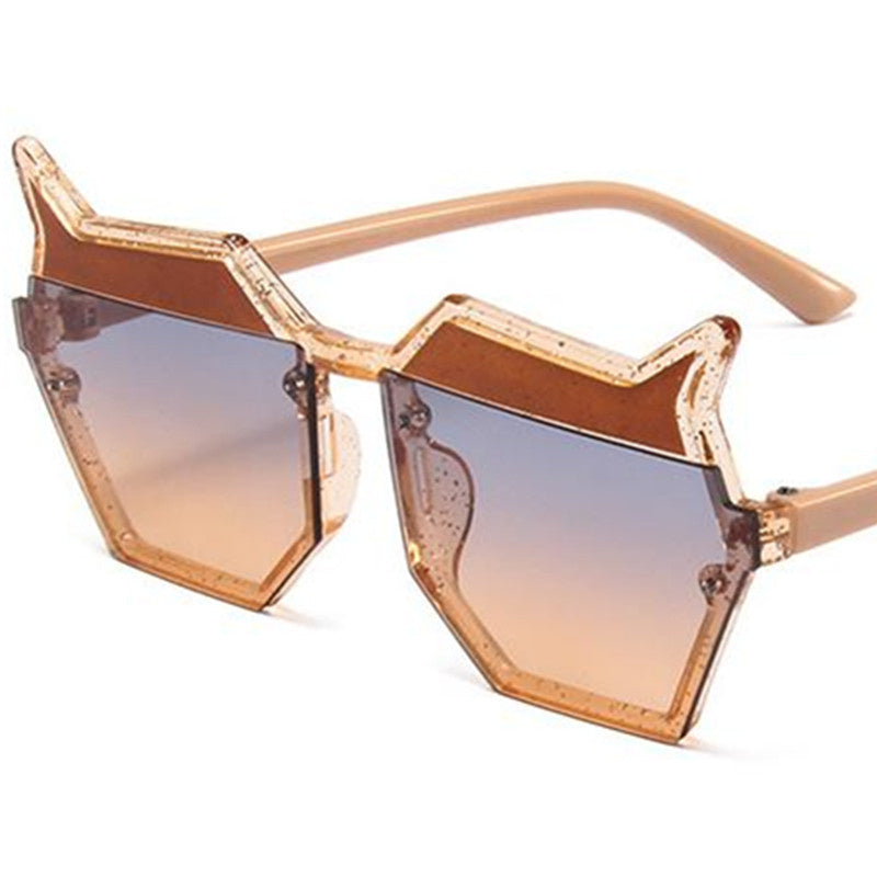 Kid Baby Sunglasses Personality Irregularity Cartoon Anti-UV Eyeglasses