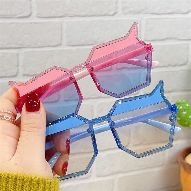 Kid Baby Sunglasses Personality Irregularity Cartoon Anti-UV Eyeglasses