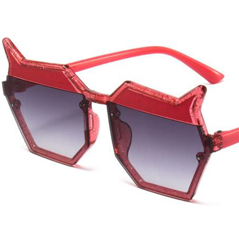 Kid Baby Sunglasses Personality Irregularity Cartoon Anti-UV Eyeglasses