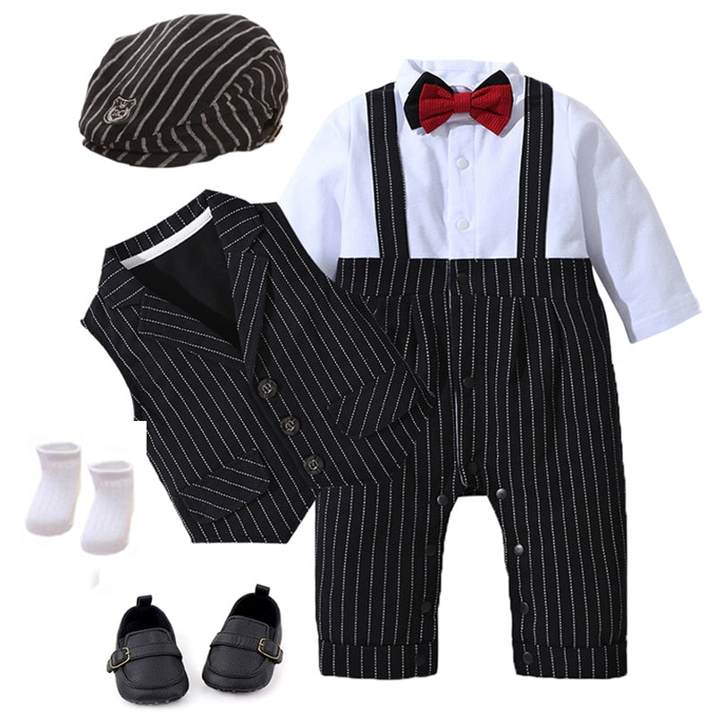 Baby Boy Formal Suit Newborn 4 Pcs Set