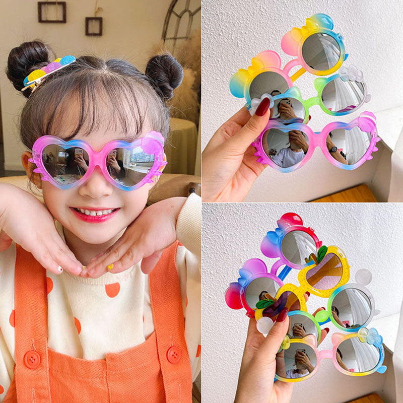 Kid Cute Gradient Cartoon Bear Cat Rabbit Sunglasses UV Protection Fashion Eyewear