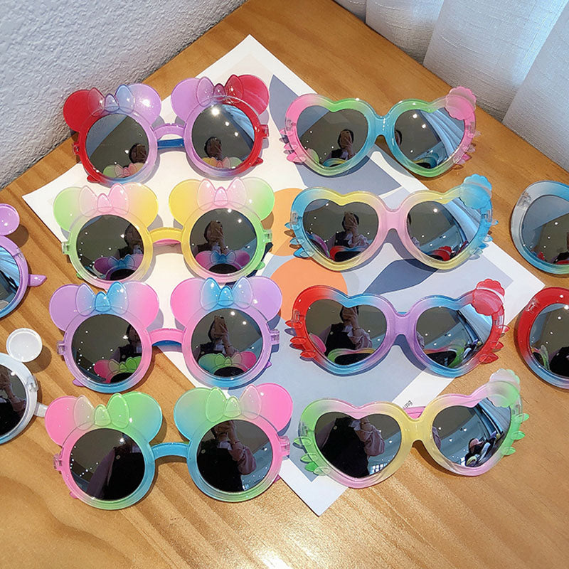 Kid Cute Gradient Cartoon Bear Cat Rabbit Sunglasses UV Protection Fashion Eyewear