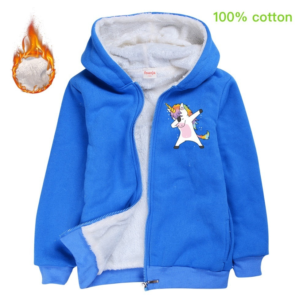 Kids Coat Unicorn Boys Girl Jacket  Animal Horse Chaqueta Fashion Coat