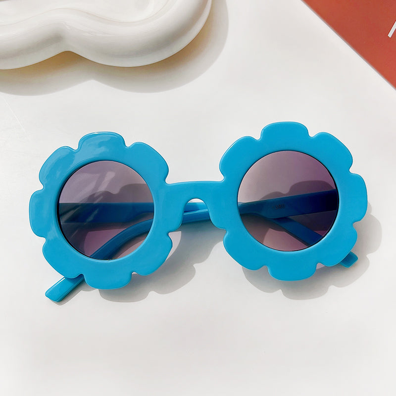 Kids Baby Round Flower Sunglasses Shades Glasses UV400 Eyewear