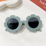 Kids Baby Round Flower Sunglasses Shades Glasses UV400 Eyewear