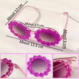 Kids Baby Round Flower Sunglasses Shades Glasses UV400 Eyewear
