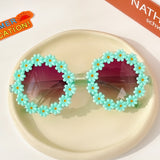 Kids Baby Round Flower Sunglasses Shades Glasses UV400 Eyewear
